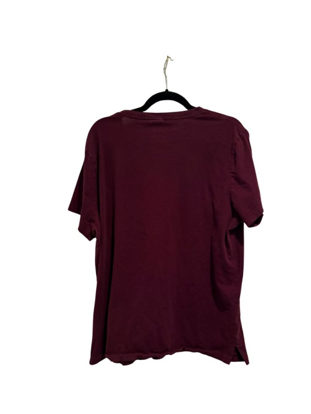 PINK Victoria's Secret Burgundy Campus Pocket Tee XL - Picture 2 of 3